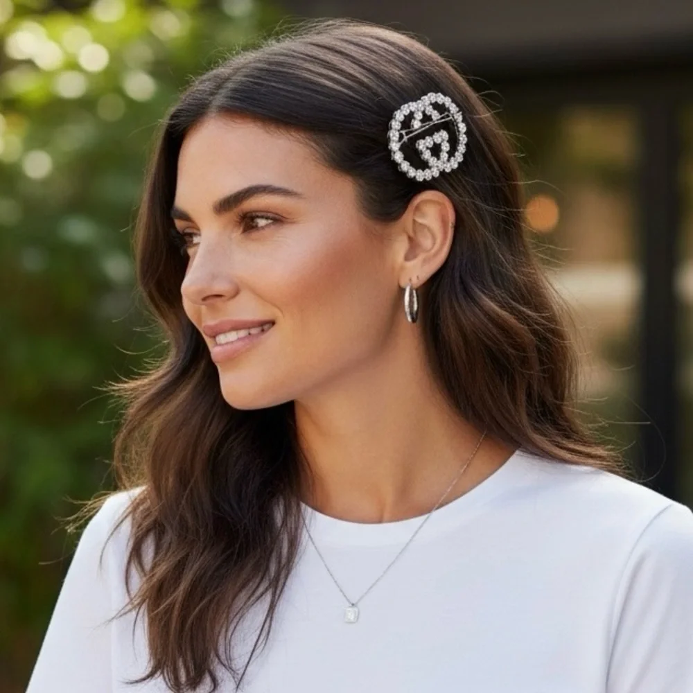 Gucci Silver Interlocking G Hair Clip